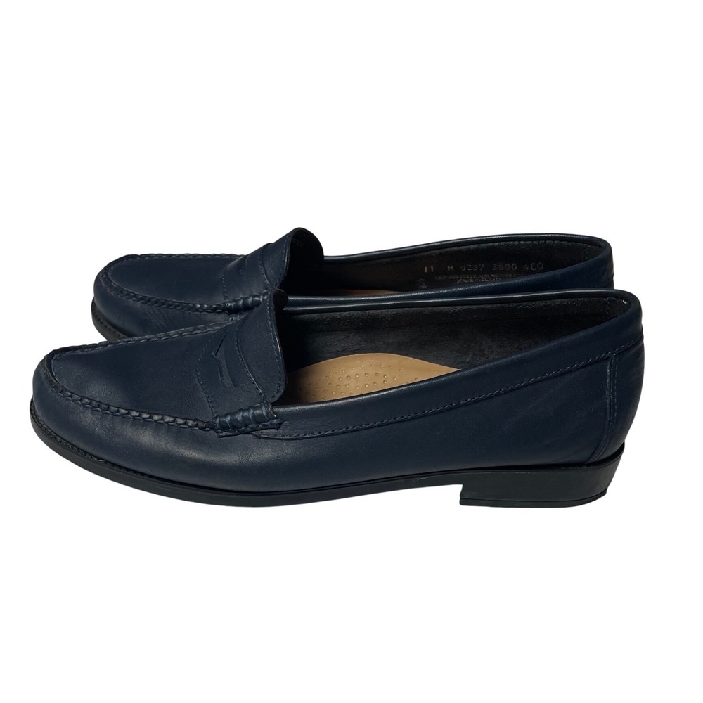 G.H Bass Weejuns Leather Navy Penny Loafers Women's 11 M
